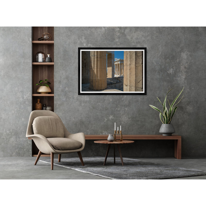 Athena Nike Through Columns II Print by Tim Klein