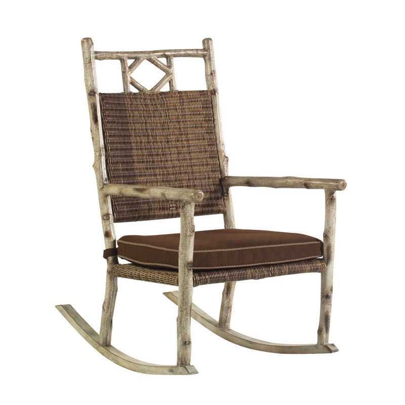 Chaise berçante avec coussins River Run, Lasso vieilli Brisa