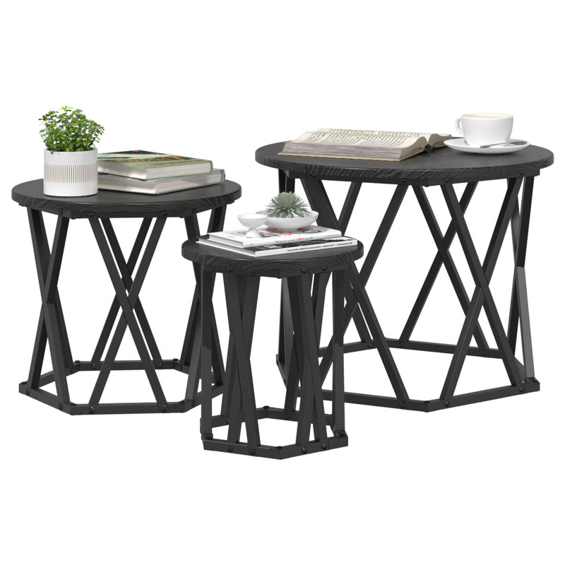 Coffee Table, Black Oak