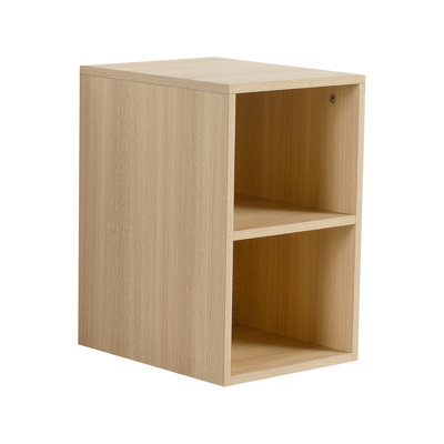 Petite étagère de rangement murale 12 po, contreplaqué, chêne blanc américain