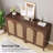 59" Rattan Sideboard Buffet Cabinet
