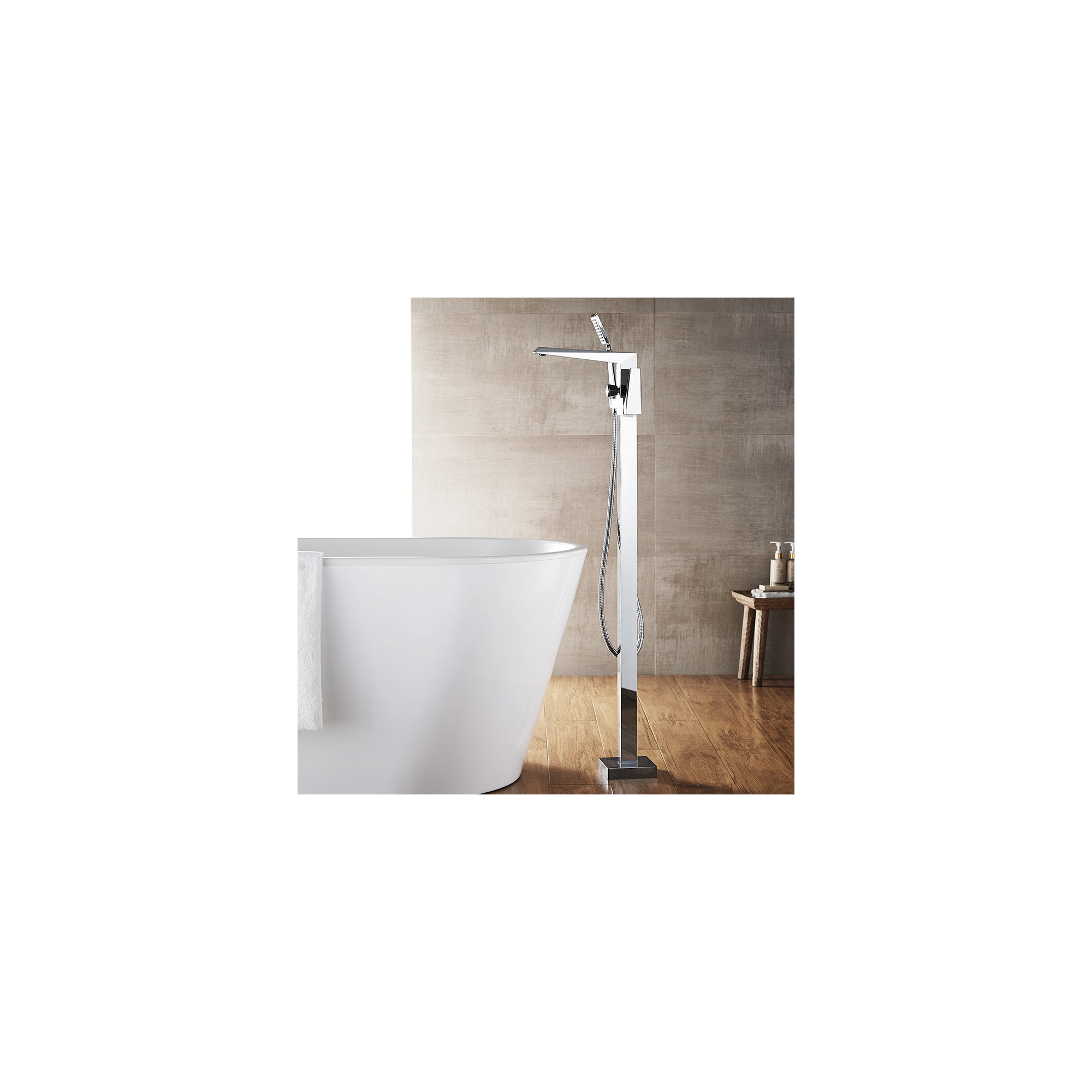 Cypress Floor Tub Filler with Diverter