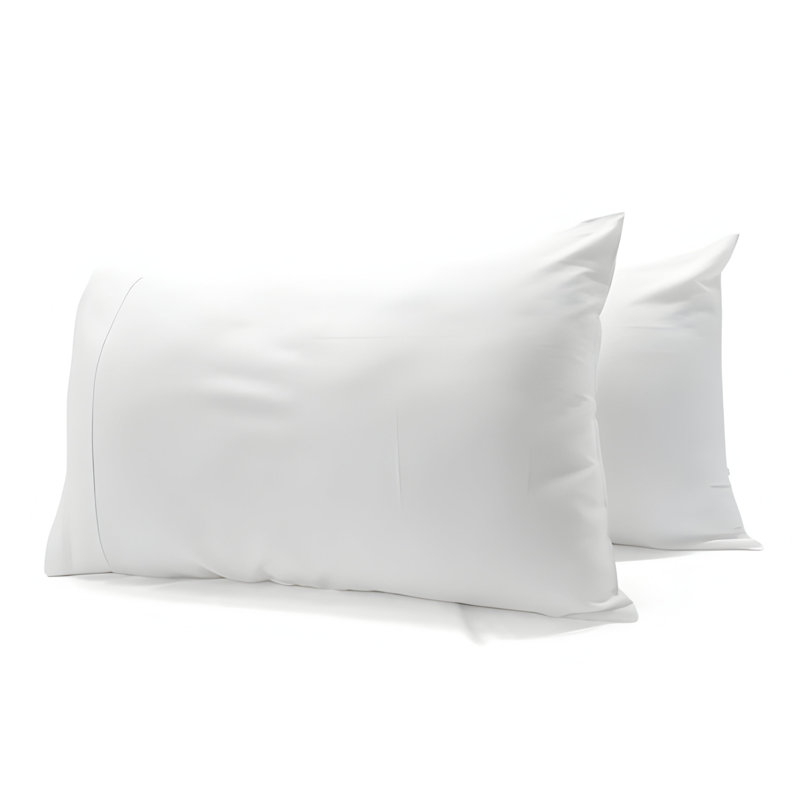 400TC Sateen Cotton Solid Pillowcases (Set Of 2), White