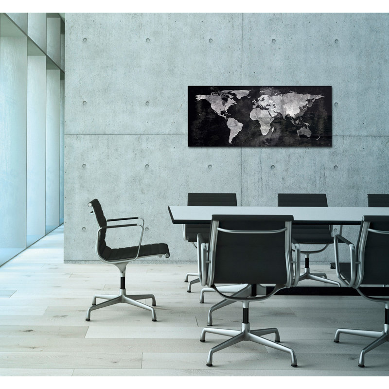 Artverum Wall Mounted Magnetic Unframed Glass Board, 55cm H x 130cm W x 130cm L