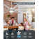 72 Inch 9-blades Ceiling Fans With Lights, Remote Control And Smart App, 24W LED, 6-Speed, Reversible Quiet DC Motor, Timer