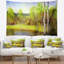 Tapisserie d'automne vert clair-28484948