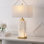 Princeton 27.5" Contemporary Coastal Rectangular Alabaster LED Table Lamp with Nightlight Base