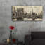 «Vintage NY Brooklyn Bridge Skyline» par Michael Mullan, art mural en verre acrylique-1352103026