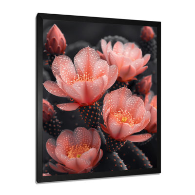 Photo de cactus en fleurs rose pastel floral - cactus floral salon