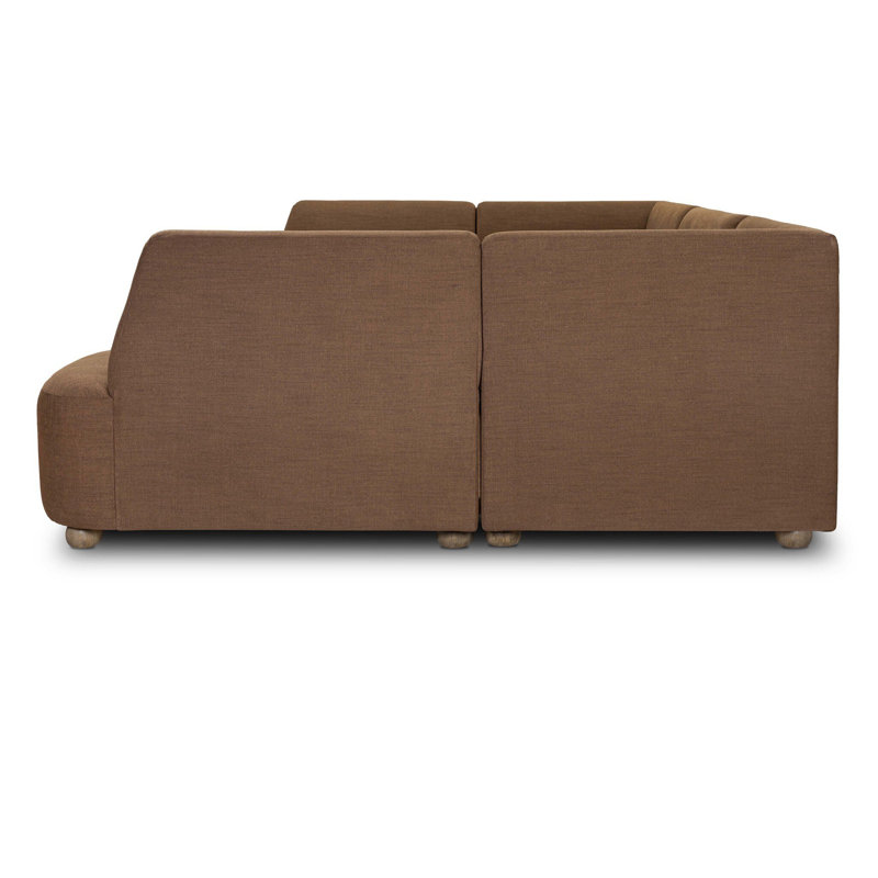 Clemence Sectional, 36" H x 128" W x 88.5" D