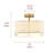 4-Lamp Golden Flower shaped Adjustable Iron Ceiling Light