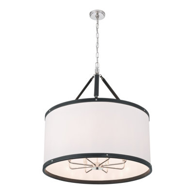 Libby Langdon Caine 28'' Polished Nickel Pendant