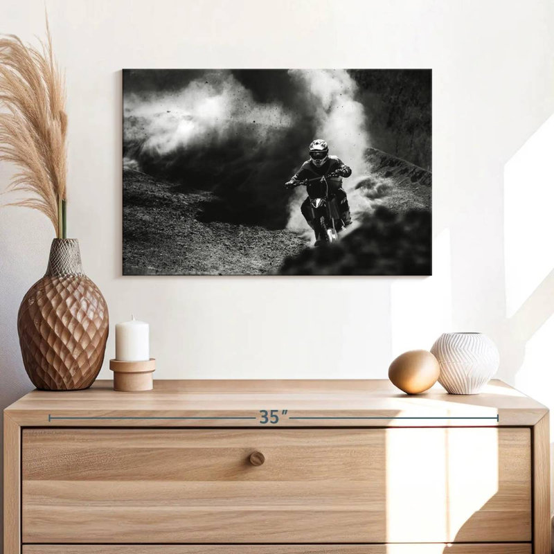 Sireci Motocross BW, 16" H x 24" W