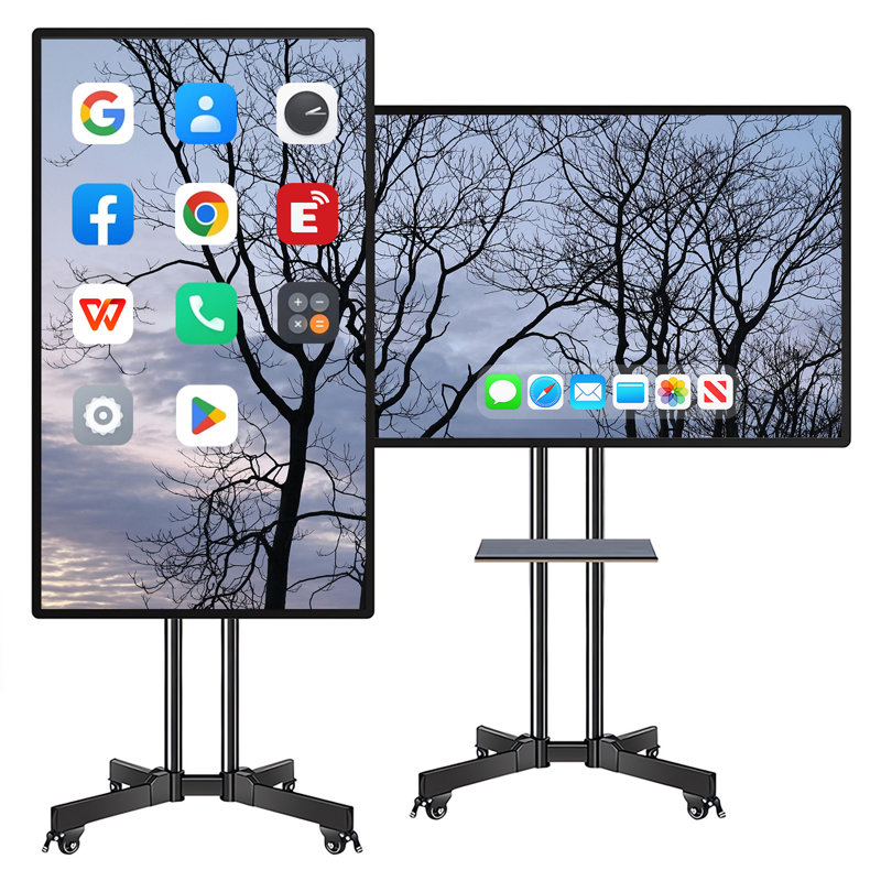 JYXCN Smart Board 49 "4K UHD, calendrier à écran tactile interactif, double système d'exploitation et tableau blanc interactif sans fil pour salle de classe, bureau et publicité