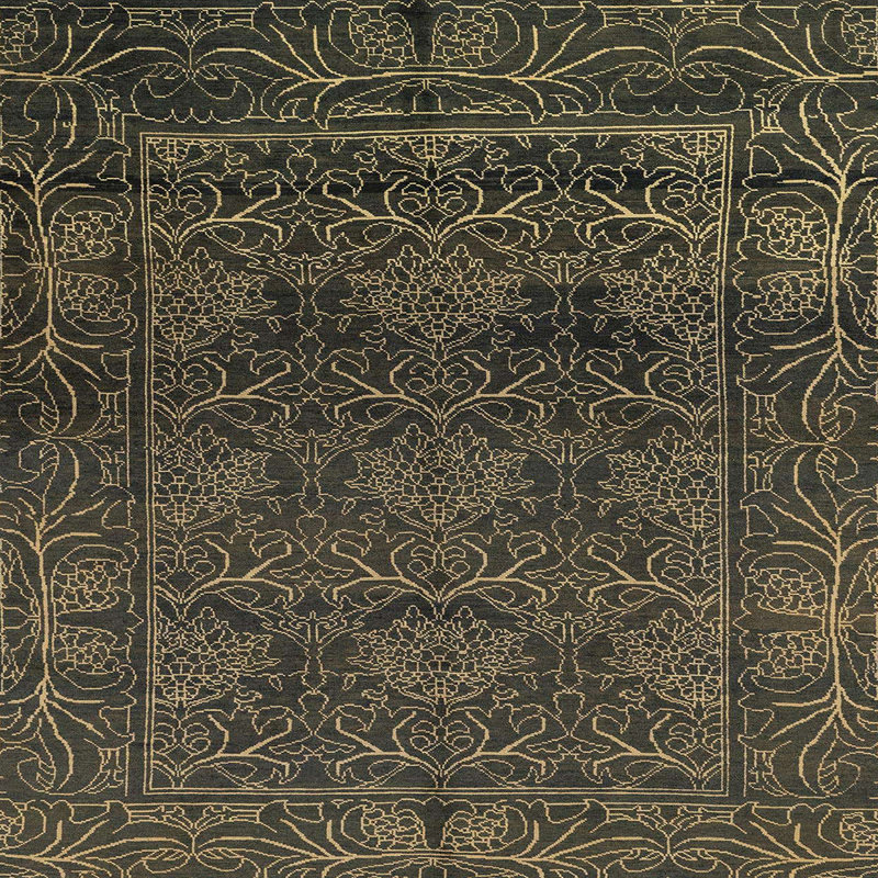 Tapis abstrait moderne 1676, Carré 8 pi