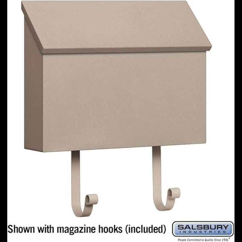 Salsbury Industries 4610BGE, Beige Traditional Mailbox, Standard, Horizontal Style