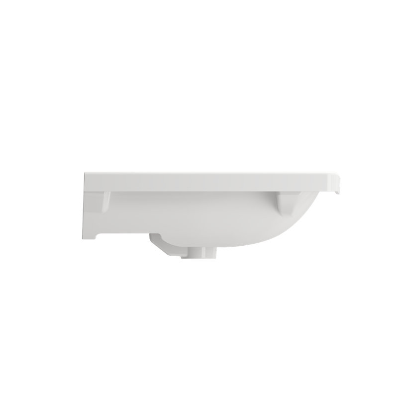 Taormina 26'' L Bathroom Sink, White, Single-Hole