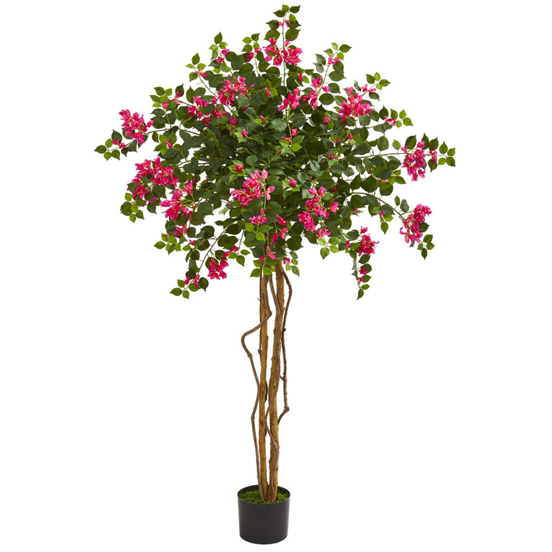 66'' Faux Bougainvillea Tree in Planter
