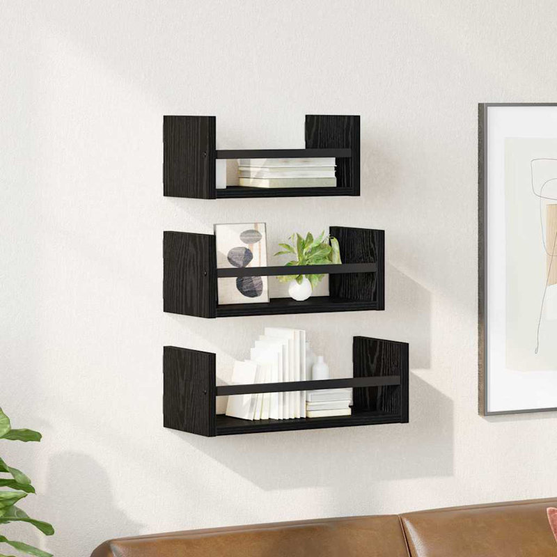 Floating Shelf, Black Oak