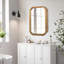 Armoire murale en bois avec miroir