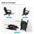 Folding Adirondack Chair with Retractable Ottoman & Cup Holder, 3-Position Adjustable for Patio, All-Weather Outdoor Seating-597869648