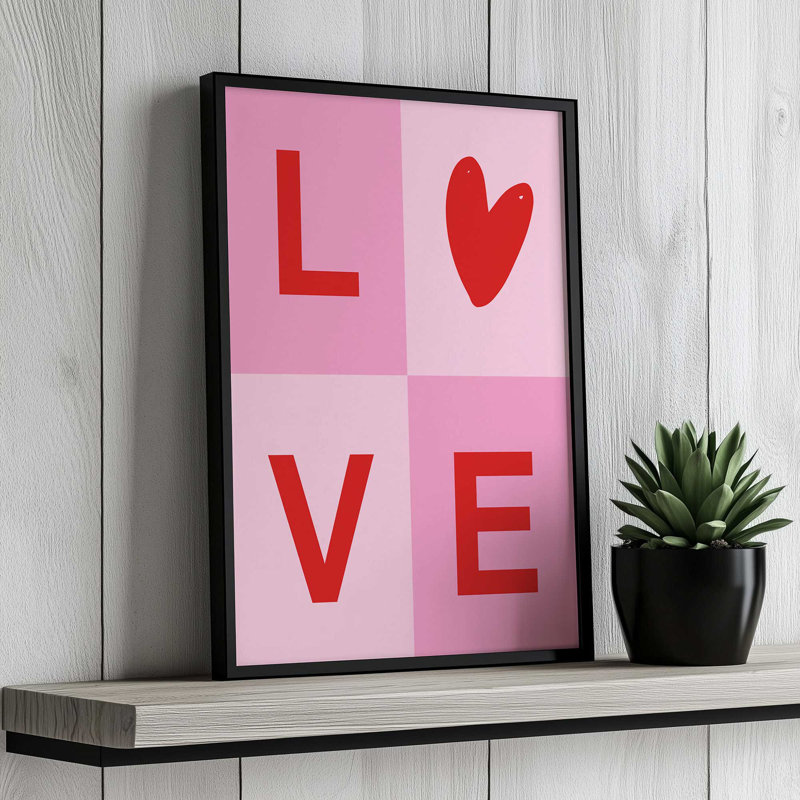 «Sweet Love I» par Garima Dhawan, reproduction d'art, H 16 po x l 12 po, Doré