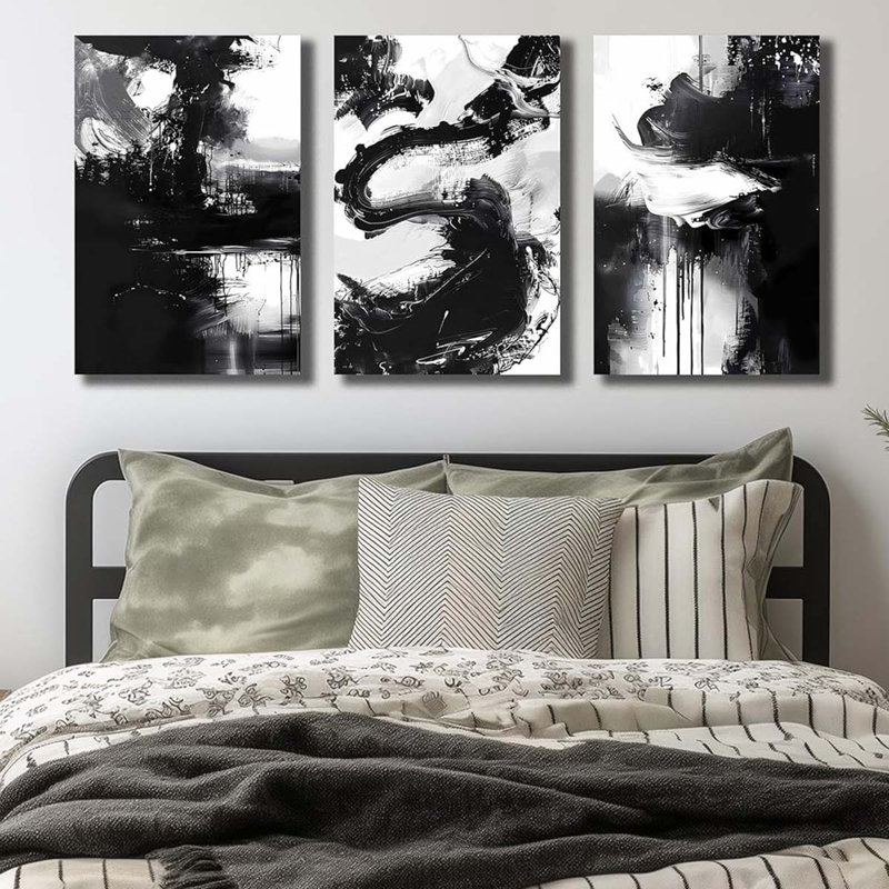 3 Piece Wrapped Canvas Print, 60 cm H x 120 cm W