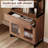 2 PCS Modern 72" Tall Bookcase With 2 Drawers And Open Book Shelfs, Library Book Shelf With Storage Cabinet And Glass Doors, Wood Freestanding Bookshelves For Home Office, Living Room, Brown-636969200-636969205-636969206
