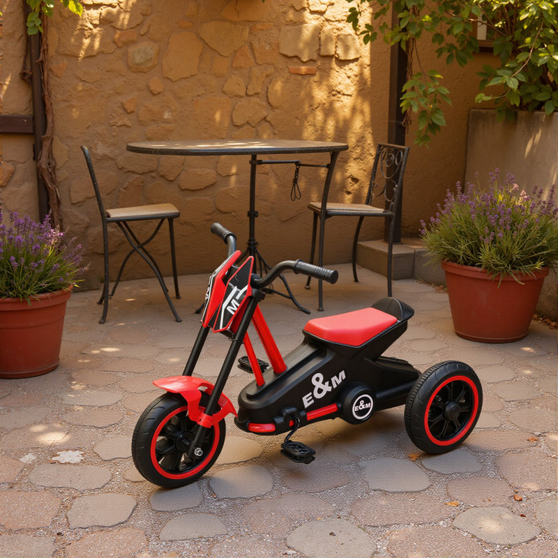 AIYAPLAY Trike for Kids, Baby Tricycle with Pedal, Ages 18–36 Months, Red