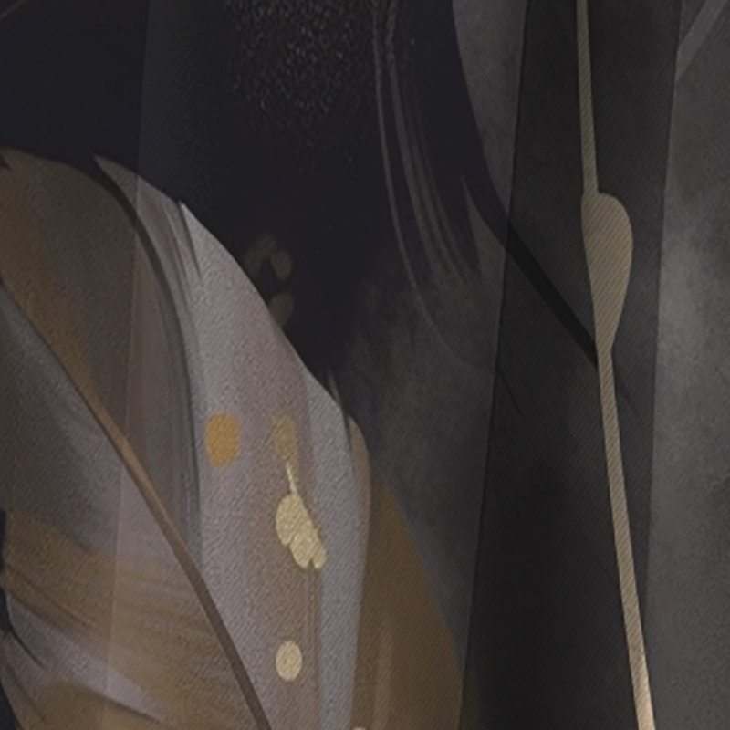 Plume rose Boho Majesty III - rideau en plumes glamour - rideau occultant à motif floral - 1 panneau, L 52 po x L 108 po