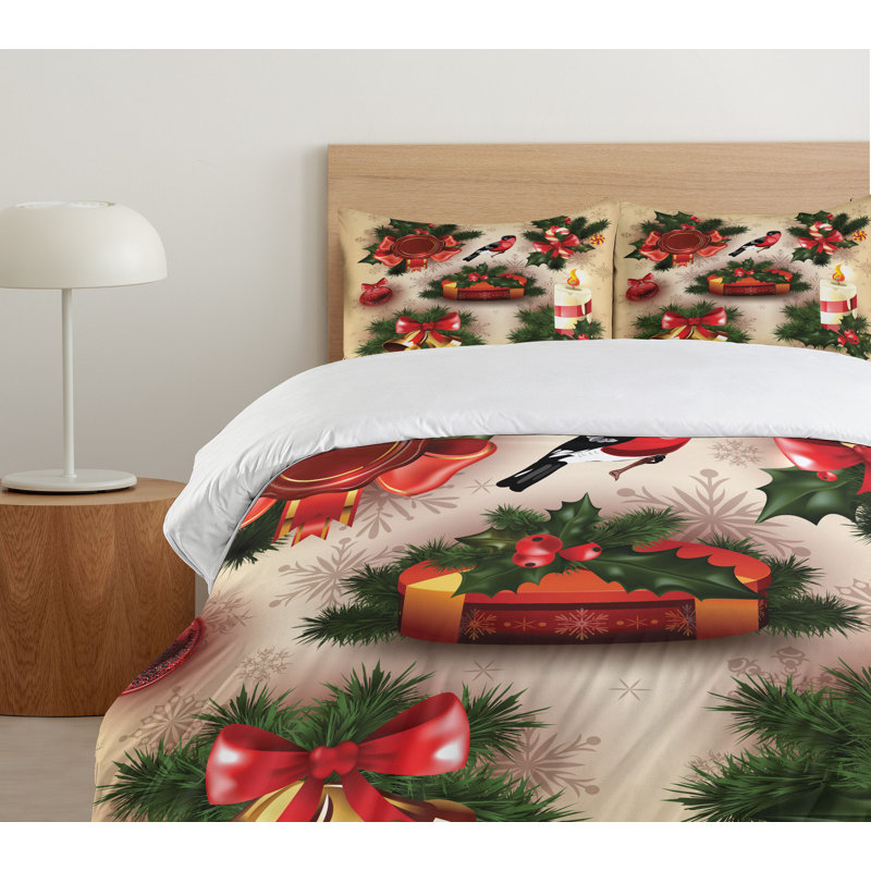Christmas Farmhouse / Country Duvet Cover, King