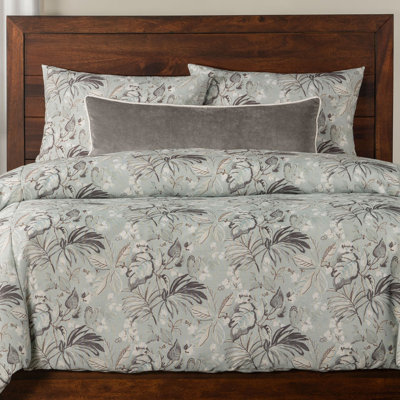 Winter Elegant Floral Print Duvet Cover & Insert Set