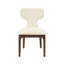Ensemble de chaises d'appoint rembourrées avec rembourrage confortable et structure en placage de chêne-130415008