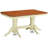 9 Piece Kitchen Table & Chairs Set Includes a Rectangle Dining Room Table with Butterfly Leaf and 8 Dining Chairs, Buttermilk & Cherry-237126937