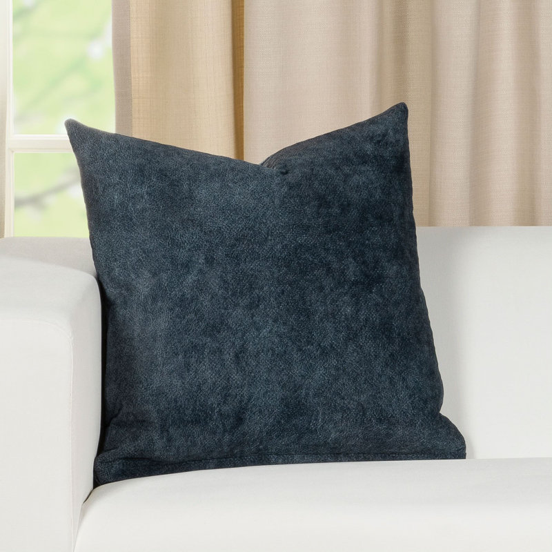 Reversible Throw Pillow, 19" x 19", Blue