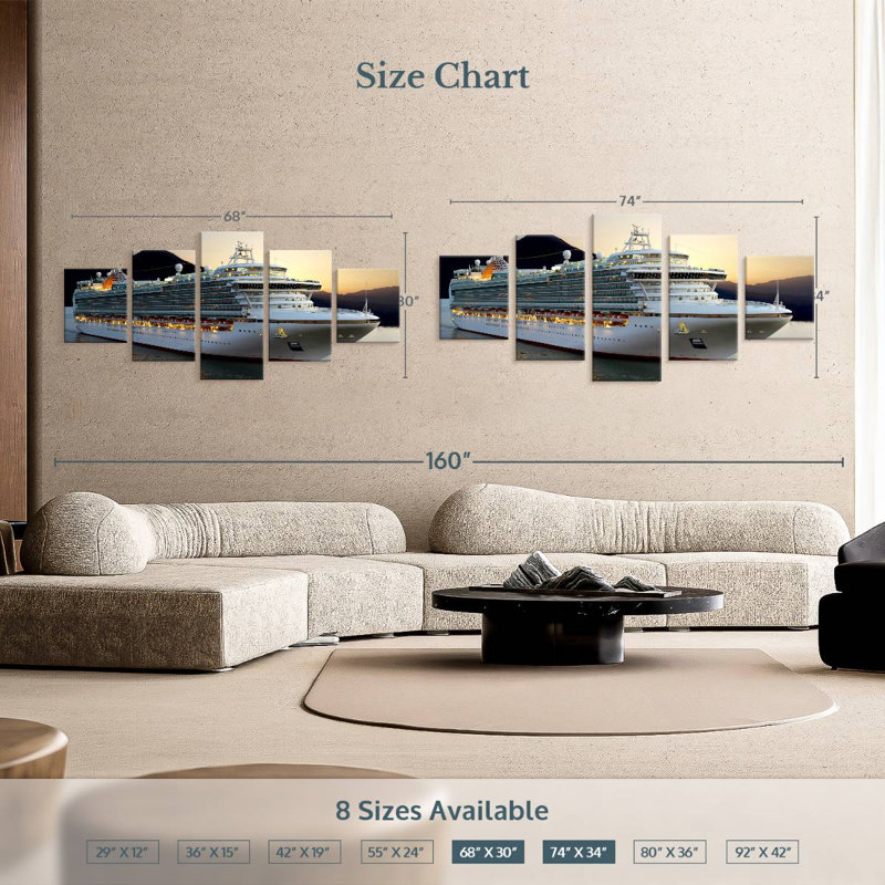 Cruise Ship At Dusk