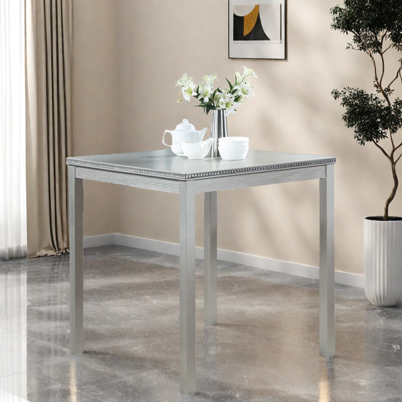 Table de salle à manger polyvalente pour petits espaces, bois massif et bois aggloméré, design moderne pour la cuisine ou la maison