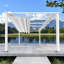 Pergola en aluminium avec finition thermolaquée et toile réglable Florence-2104910340-2060252059