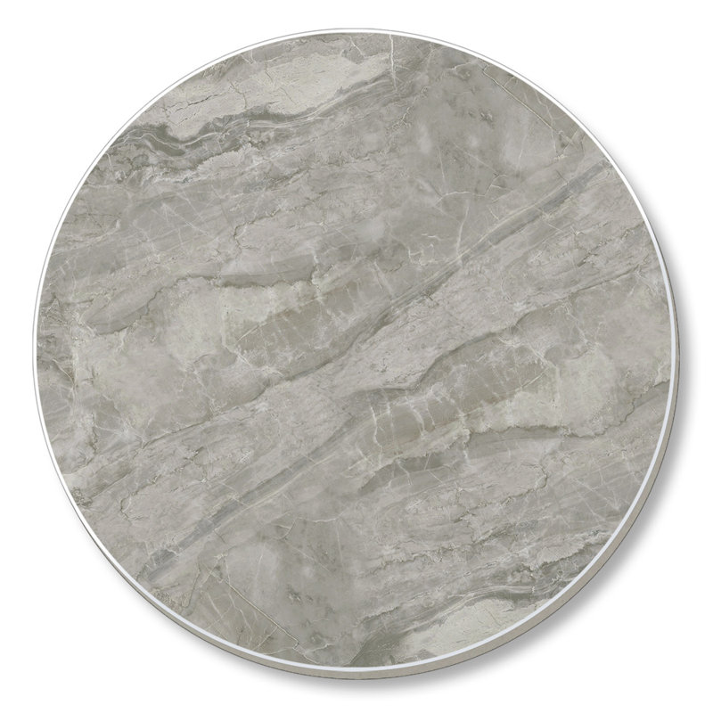 Ensemble de 4 sous-verres absorbants en pierre - marbre gris, gris