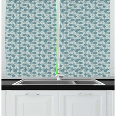 Geometric Kitchen Curtain