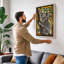 Stained Glass Koala Modern - Wrapped Canvas-941281047-941281055