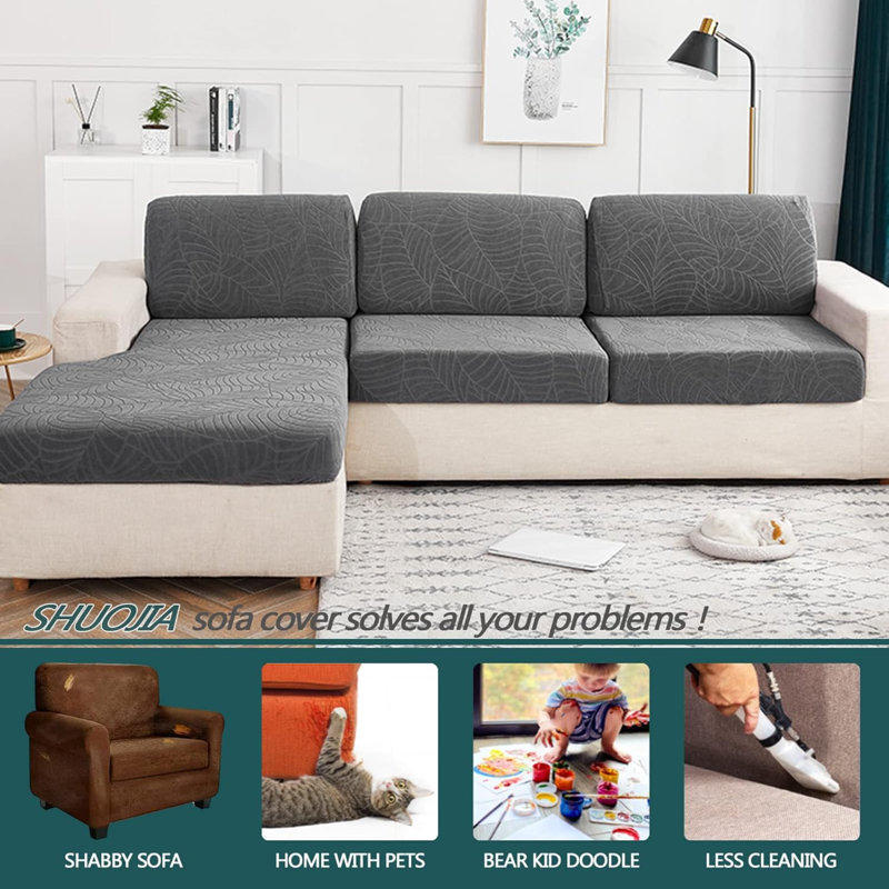 Outdoor Patio Sofa Cover, Grey Polyester