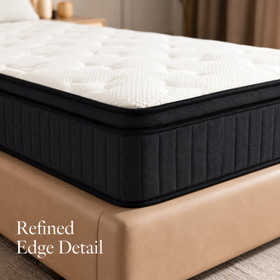 10 Inch Full Size Mattresses, Memory Foam Hybrid Mattress in a Box with Independent Spring, Soft and Comfortable, Pressure Relief, CertiPUR-US Certified, Medium Firm