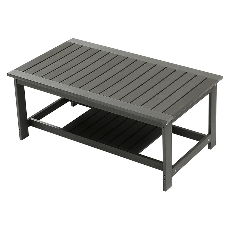 Table basse d'extérieur Muhidin, Gris