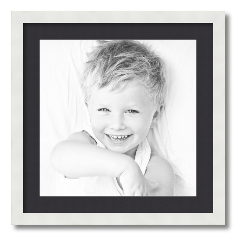 Matte Picture Frame with Mat, Black