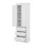 Armoire de rangement autoportante pour salle de bain avec 2 portes, tablette réglable et 3 tiroirs-1906357808