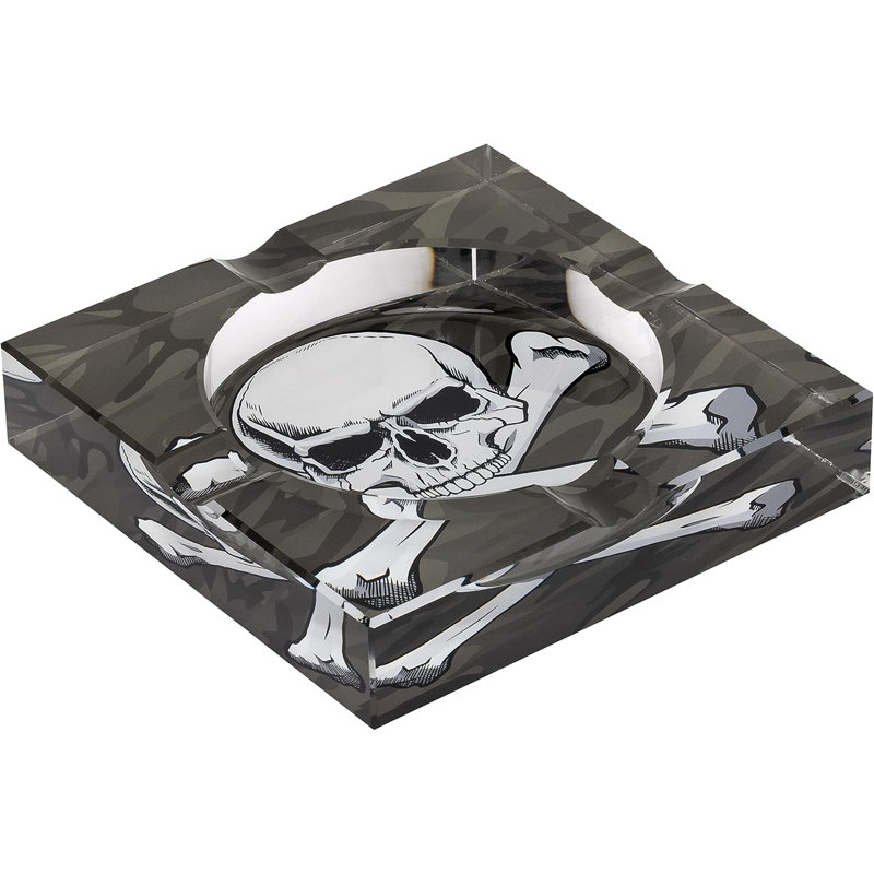 Humidor Supreme Crystal Ashtray, Green