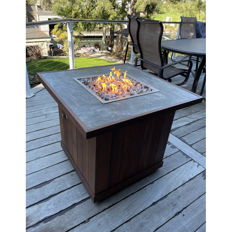 EasyFirePits Propane Tank In Table Fire Pit Connection Kit and 316 Stainless Double Ring Gas Burner, 5'' H x 12'' W x 24'' D