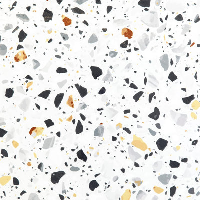 Mosaic Multi Vinyl Floor Tiles 20 Pcs Self Adhesive Flooring - Actual Size 12" X 12"