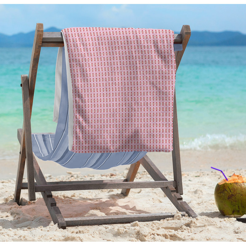 Beach Towel, Pink, Microfiber